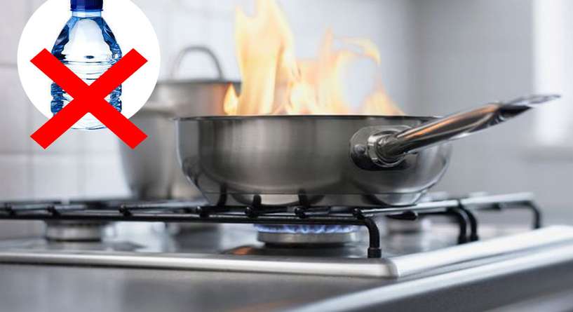 اهمية عدم اطفاء حريق الدهون في المطبخ بالماء