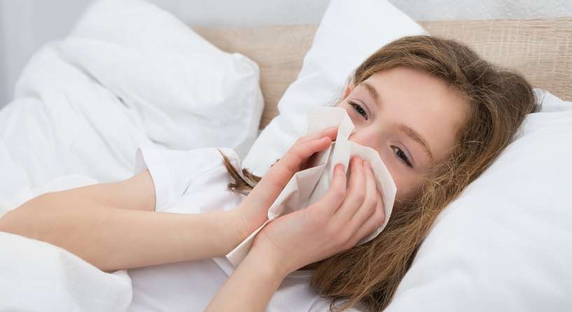 اعراض البرد عند الاطفال