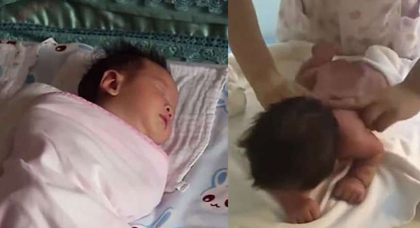 فيديو لرضيع يصيب الجميع بالذهول بعد ان نادى والدته