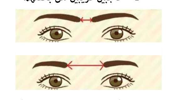 تحليل الشخصية من المساحة ما بين الحاجبين