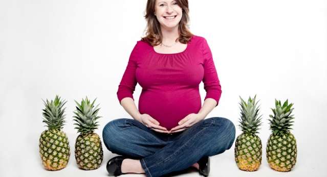 تأثير الأناناس على المرأة الحامل
