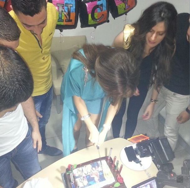 نانسي عجرم تحتفل بعيدها على تويتر