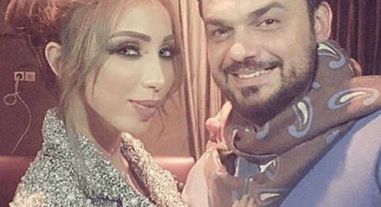 دنيا بطمة وزوجها محمد الترك