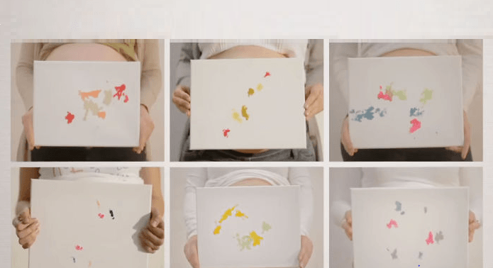 لوحات فنيّة بريشة أطفال لم يولدوا بعد