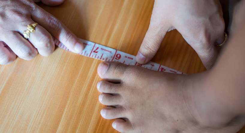 جدول مقاس احذية الاطفال