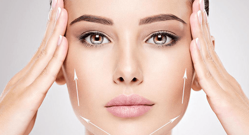 شد الوجه بواسطة الشريط اللاصق