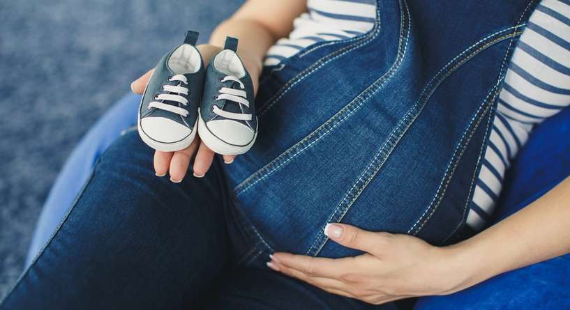 شكل سرة الحامل بولد