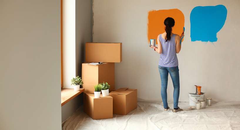 كيفية اختيار لون الجدار والأرضية