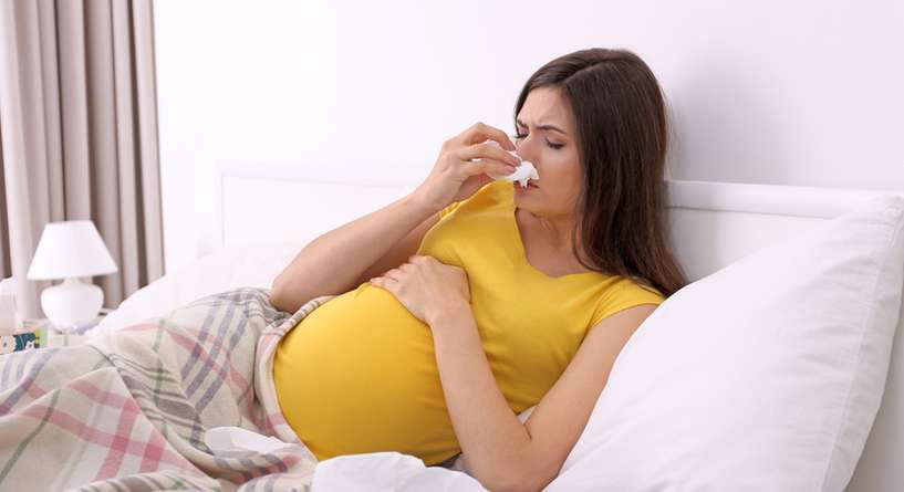 التهاب الحلق للحامل هل يضر الجنين