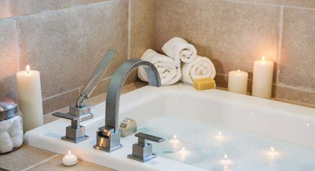 Sink Faucet, Candle, Tub