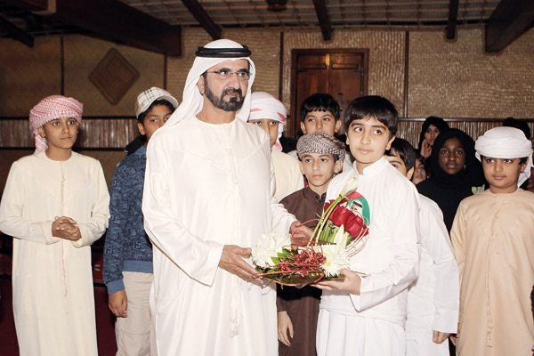 الشيخ محمد بن راشد يلتقي أطفال الإمارات الأيتام