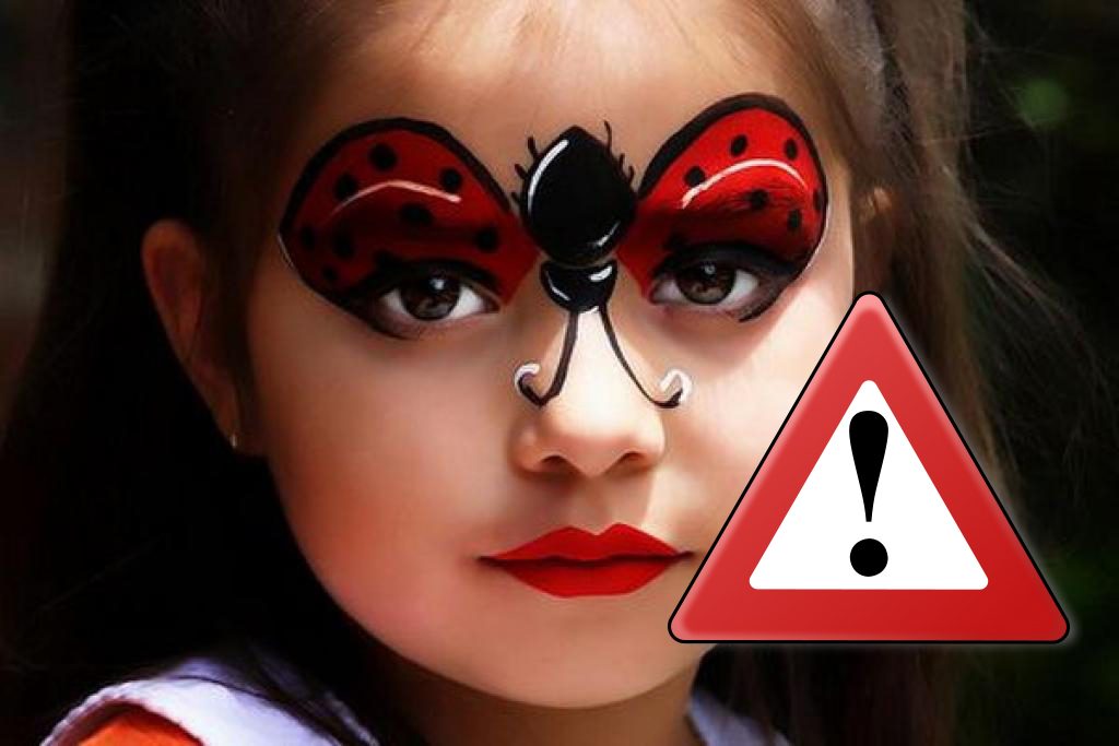 تحذير من مخاطر الرسم على وجوه الأطفال