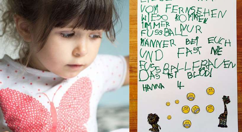 طفلة الـ4 سنوات تبعث برسالة شديدة اللهجة لرجال التلفزيون وهكذا جاءها الرد!