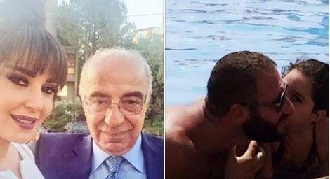 سيرين عبد النور تعايد والدها وزوجها بعيد الاب