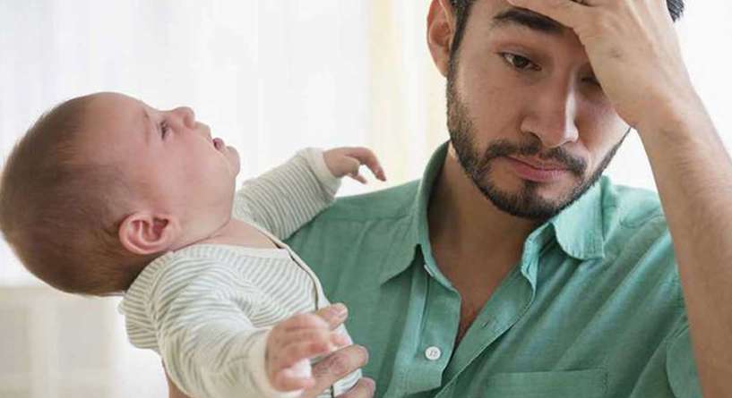 الاباء معرضون للاصابة باكتئاب ما بعد الولادة