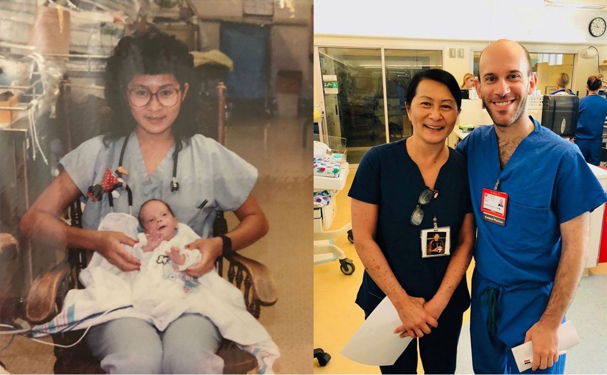 ممرضة تكتشف أن الرضيع الذي اهتمت به منذ 28 عامًا هو زميلها في العمل