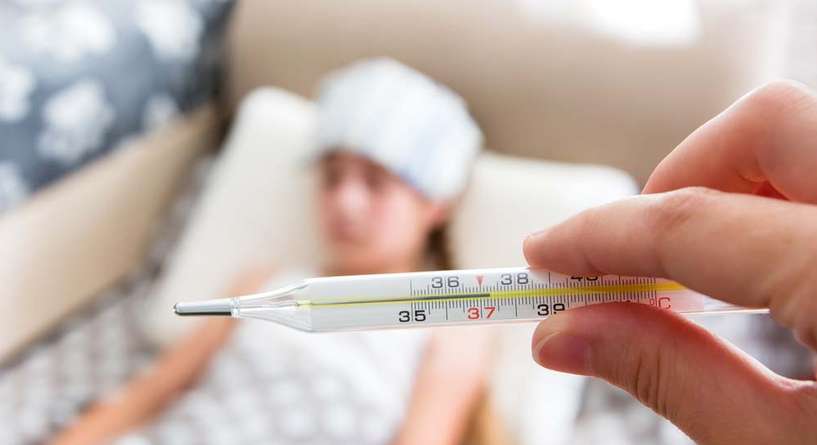 اماكن وضع الكمادات للاطفال