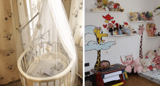 صور غرف نوم أطفال النجمات العربيات