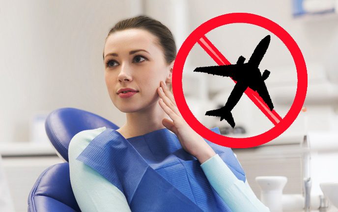مخاطر السفر على متن الطائرة بعد زيارة طبيب الأسنان