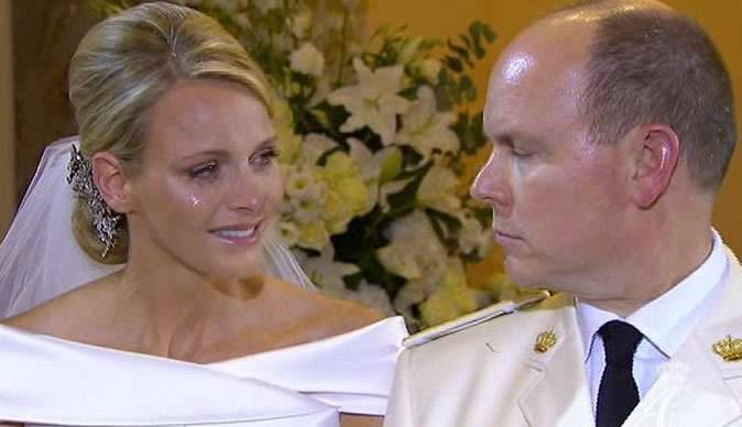 ما سرّ دموع زوجة أمير موناكو في يوم الزفاف؟