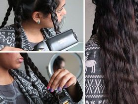 كيفية الحصول على شعر مموج بواسطة الضفائر والفير