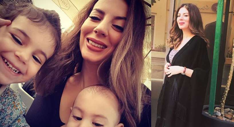 صور بهاء الكافي ترضع طفلها في الاماكن العامة