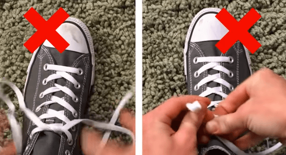 الأسلوب الصحيح لربط شريط الحذاء