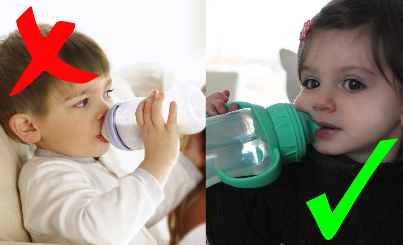 تأثير إعطاء الطفل زجاجة الرضاعة ما بعد عمر السنة