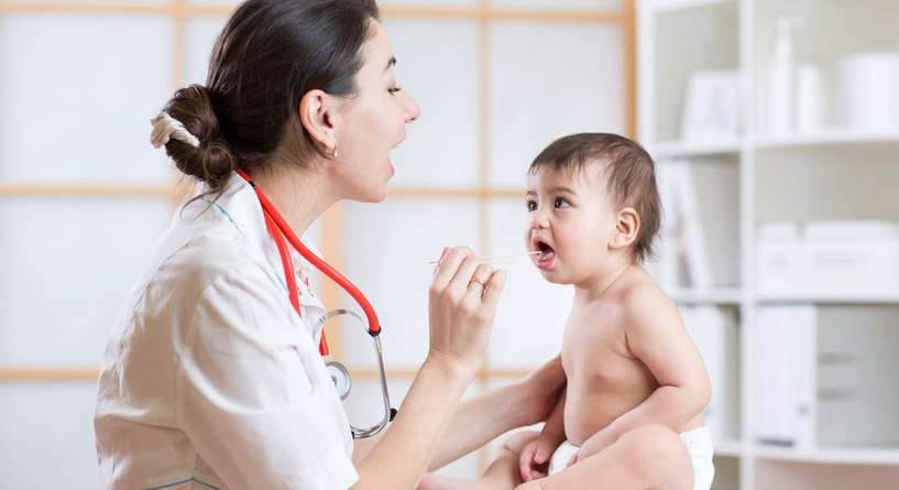 علاج التهاب اللوزتين عند الاطفال عمر سنتين