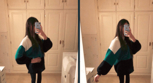 صورة سيلفي لشابة في المرآة تخلق جدل كبير