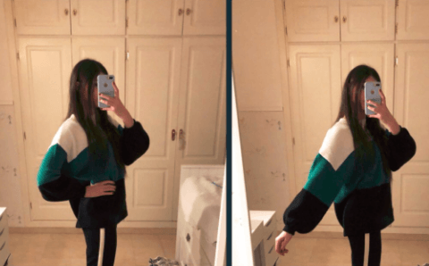 صورة سيلفي لشابة في المرآة تخلق جدل كبير