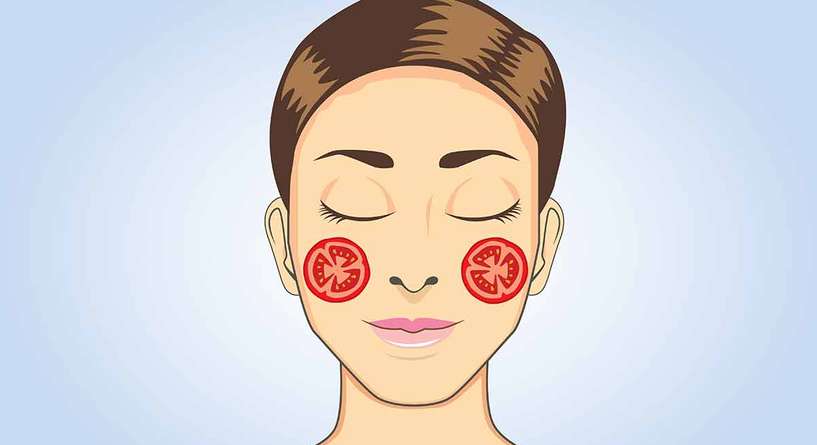تأثير فرك الوجه بالطماطم