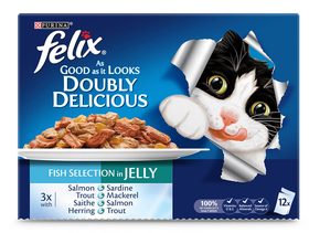 FELIX® Adult - As Good As It Looks - Doubly Delicious -Fish Selection in Jelly