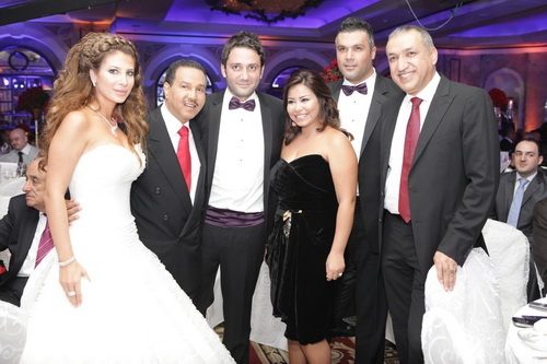 شيرين عبد الوهاب ومحمد عبدو في حفل زفاف شربل ضومط بالصور