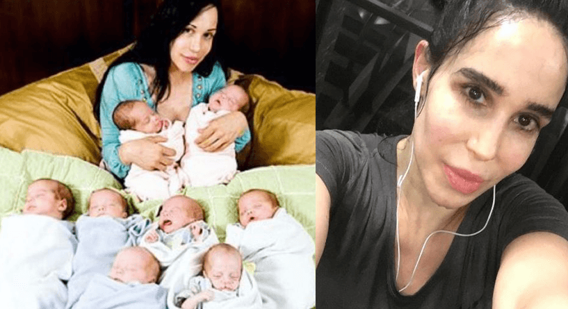 المرأة التي انجبت 8 توائم