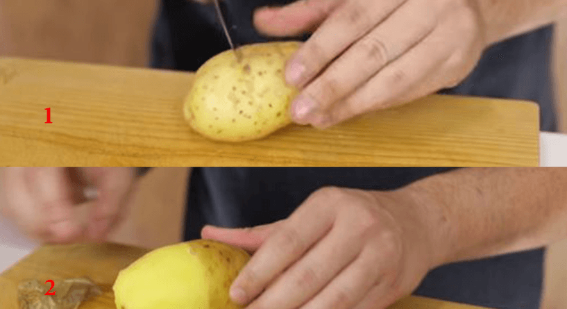 فيديو بالطريقة الأذكى لتقشير البطاطس المسلوقة