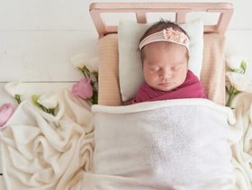 Furniture, Newborn, Person