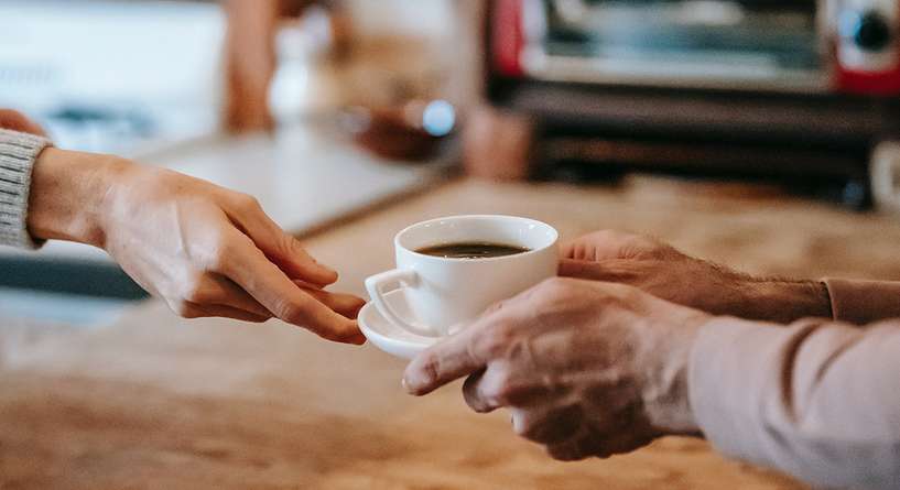Coffee Cup, Cup, Person