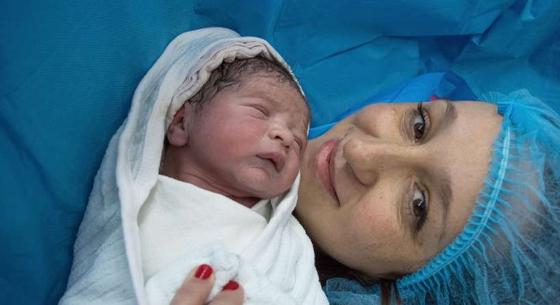 تجربة الولادة القيصرية بإيجابية