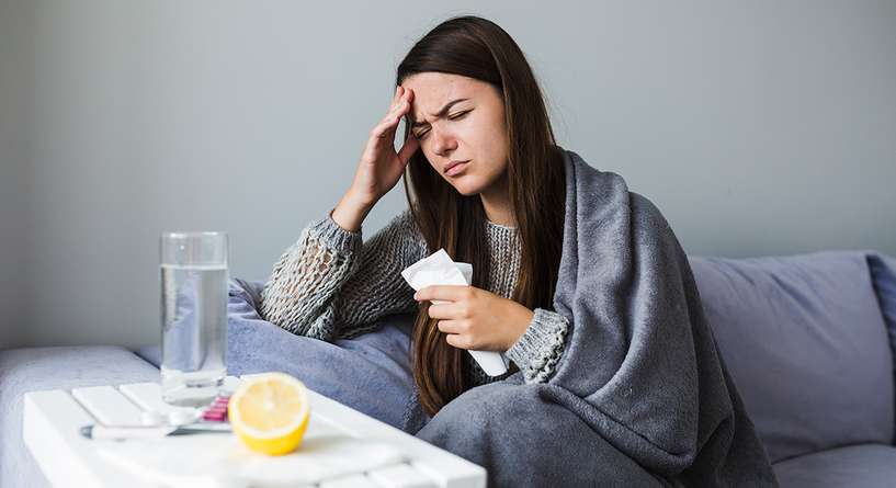 اعراض الانفلونزا المبكرة والعلاجات المنزلية