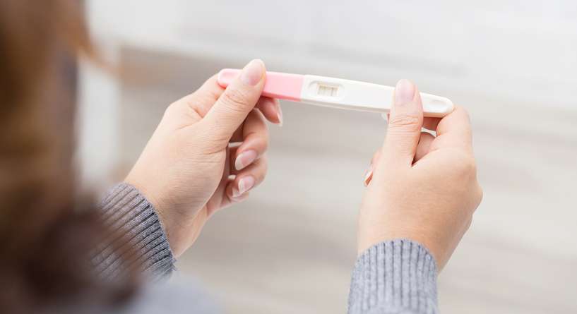 شكل إختبار الحمل الإيجابي بالصور