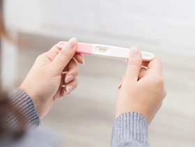 شكل إختبار الحمل الإيجابي بالصور