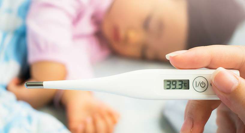 متى يكون ارتفاع درجة الحرارة خطير عند الاطفال