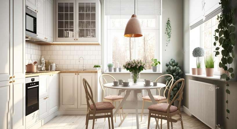 تصميم ديكور مطبخ صغير وبسيط