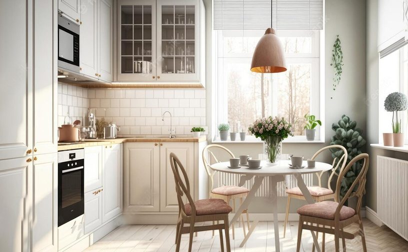 تصميم ديكور مطبخ صغير وبسيط