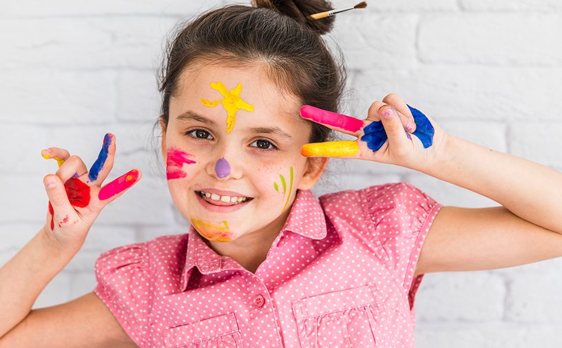 رسم على الوجه للاطفال بسيطة للاولاد
