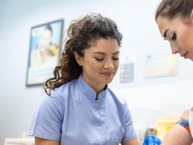 فحص الحمل بالمختبر