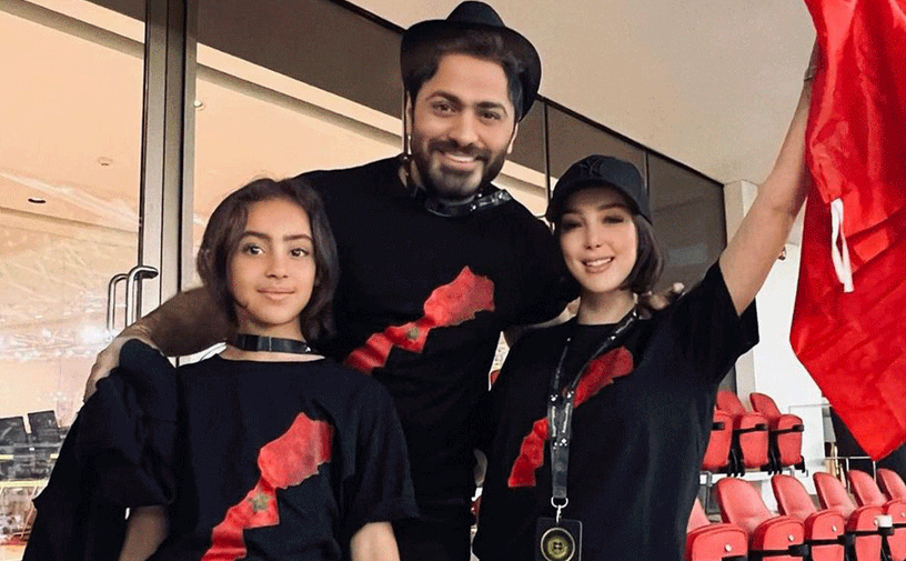 تامر حسني وبسمة بوسيل يرافقان أطفالهما في أول يوم مدرسة