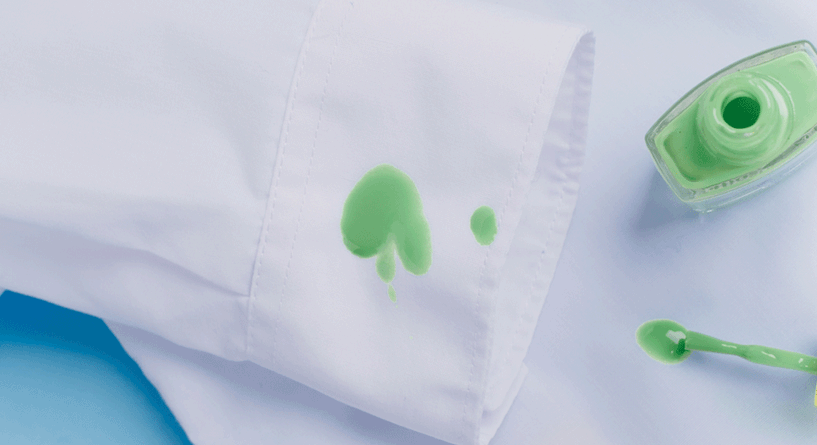 طرق ازالة المناكير من الملابس