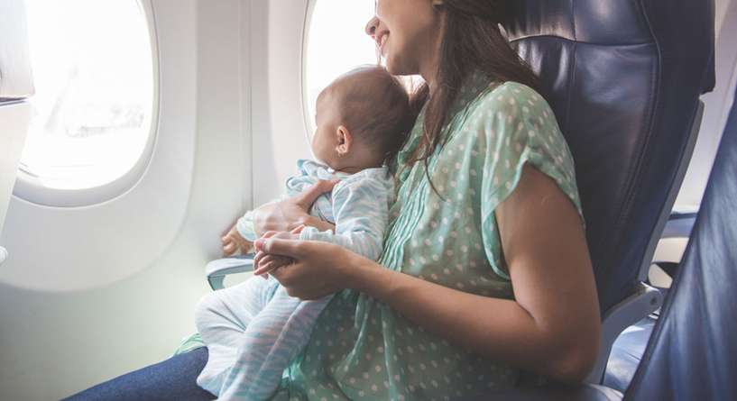 هل الطفل الرضيع له تذكرة طيران
